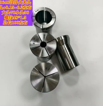 CNC Lathe 0640 Chuck Saw 4-Cut Non-Quenched Round Through Hole 3-46 Internal Thread M48x1.5 Spindle