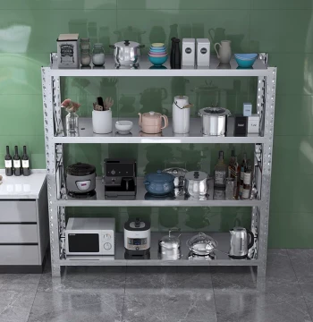 304 Stainless Steel Warehouse Shelving, Commercial Adjustable Cold Storage, Bathroom Specific, Basement Storage, Multi-layer Miscellaneous Goods