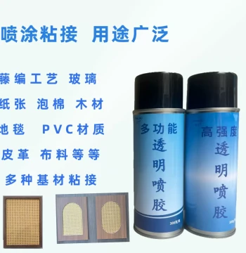 Multi-Function Transparent Spray Adhesive Rattan Weaving Glass Special Glue Eco-Friendly Strong Fast-Drying Leather Plastic Adhesive Aerosol Glue