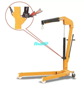 Hoular SC500A European-Style Single-Arm Jib Crane: Portable Folding Hook Lifting Device