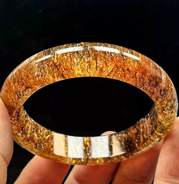 Xiuba Jewelry Natural Black Gold Super Seven Blue Crystal Phantom Tourmaline Turquoise Titanium Crystal Gold Sun Rutilated Quartz Bracelet