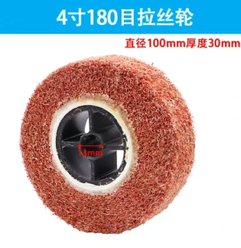 Boluomi Pneumatic Polisher with Decorative Brush Wheel, Stainless Steel Flexible Abrasive Disc, Small Handheld Sanding Ferris Wheel