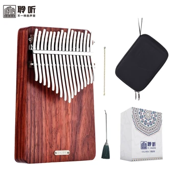 Lingting Kalimba Board-Style Kalimba Listening to the Sea Listening to the Wind African Padauk 17-Key K17A K17P