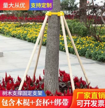 Tree Support Frame, Fruit Tree Stake Fixator, Greening Sapling Prop Pole, Large Tree Bracket, Seedling Trunk Protector for Wind Protection
