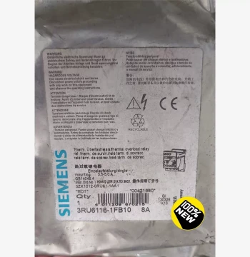 Siemens Thermal Overload Relay 3RU6116-1FB10, Price Negotiable