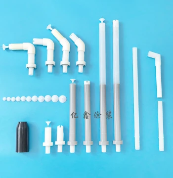 Electrostatic Powder Spray Gun Various Accessories: Round/Flat Nozzle Tips, Extension Rods, Locking Sleeves, Elbows, Nozzles, Internal Powder Tubes, Bell Mouths