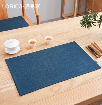 LORiCA New Chinese Zen Style Waterproof Tea Mat, Tea Table Cloth, Tea Tray Fabric, Heat Insulation Pad