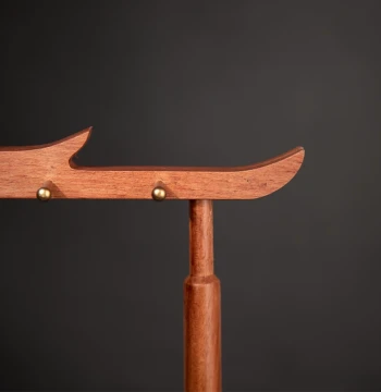 Ultra-Fast Rosewood Brush Rack, Solid Wood Calligraphy Brush Holder for Beginners