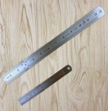 Stainless Steel Ruler 15cm, 30cm Steel Ruler, Thickened Steel Plate Ruler, Scale Ruler, High-Precision Woodworking Measuring Tool
