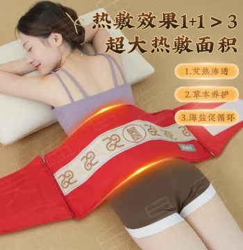 Haoyue Salt Bag Hot Compress Pack with Mugwort, Electric Heating Hot Compress Bag for Physiotherapy, Sea Salt Pack, Coarse Salt for Waist, Shoulder, and Neck Hot Compress