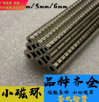 Small Radial Magnetic Rings: Strong Magnets with Outer Diameters of 3/4/5/6 mm, Inner Diameters of 2/2.5/3/4 mm, and Height of 6 mm