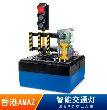 Children's STEM Science Experiment Elementary School Gift Tech Craft Educational Toy Boys Smart Red-Green Traffic Light
