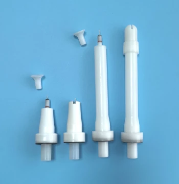 Gema Generation 4 Electrostatic Powder Spray Gun Head Round Flat Extended Rod Extension Discharge Needle Spraying Discharge Needle Electrode Base