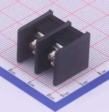 WJ45C-B-9.5-2P Fence-Type Terminal Block, 9.5mm Pitch, 1x2P Terminal Block, Straight Pin Center Foot