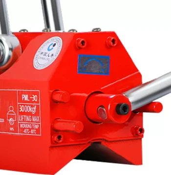 Jisulituo Medium-duty Permanent Magnetic Lifter, Industrial Magnet, Strong Magnetic Chuck for Round Steel, 1 Ton Large V