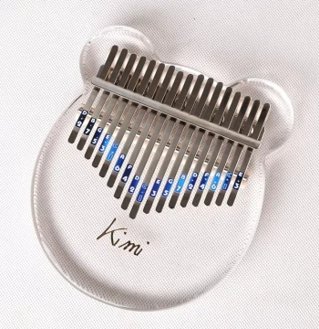 Kimi Authentic Kalimba Thumb Piano, Crystal Transparent, Kalimba Kalingba Mother Finger Piano for Beginners, Balin Piano