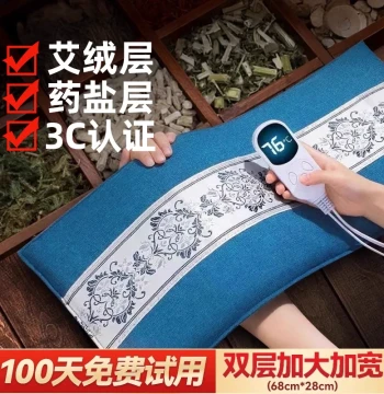 Electric Heating Salt Bag, Coarse Sea Salt Hot Compress Pack, Uterus Warming Miracle, Moxibustion Hot Compress Waist Belt, Therapy Bag with Mugwort Electric Heat