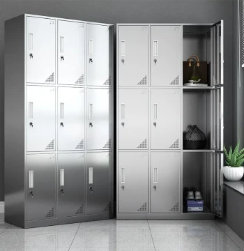 Stainless Steel Locker Customizable for Employee Dormitories, Shoe Cabinets, Bathroom Changing Rooms, Storage Lockers, Multi-Door Cupboards, and Office Storage