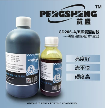 Epoxy Resin Adhesive, Electronic Potting Compound, Sealant, Black, High-Gloss Hard Epoxy, Insulating Waterproof Glue