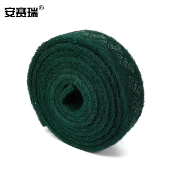 Ansairi Industrial Scouring Pad for Polishing, Rust Removal, Brushing, and Cleaning, Green Roll 27300