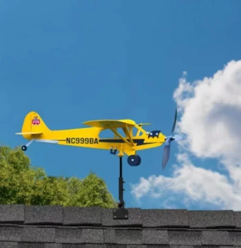 Outdoor Airplane Weathervane, Metal Airplane