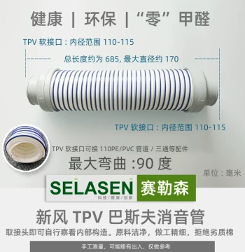 Sailersen Central Fresh Air System Silencer Pipe Main Unit Noise Reduction Flexible Extendable Hose Duct Fan Muffling Pipe