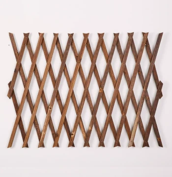 Outdoor Retractable Carbonized Wood Fence, Courtyard Garden Trellis, Climbing Vine Frame, Wall Decoration, Solid Wood Grid Flower Rack