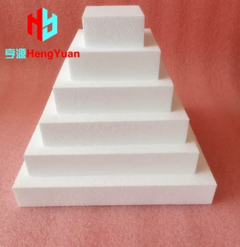 Square Heightened Fake Foam Cake Model 4 inch 6 inch 8 inch 10 inch Baking Base Fondant Icing Practice Mold