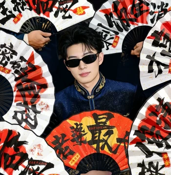 New Chinese Style Groomsmen Wedding Fan Double-Sided National Trend Happy Folding Fan for Groom Pickup and Wedding Photography Props