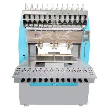 Multi-Color Dispensing Machine for PVC Keychains, Precision 3D Mold Figure Coloring and Dropping Plastic Machine, Hot-Selling Product