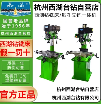 West Lake Brand Industrial Grade Small Benchtop High-Precision Multi-Function Drill Milling Machine ZX7016 7025 7032 7020