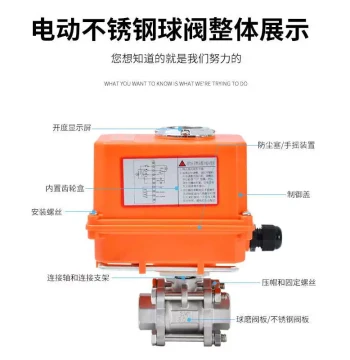 New Arrival: Stainless Steel 304 Threaded Q911F-16P Three-Piece Electric Ball Valve DN25/1