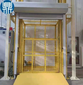 Factory Guide-Rail Simple Cargo Elevator Lift, Industrial Freight Platform for Warehouse and Workshop, Guide-Rail Cargo Elevator