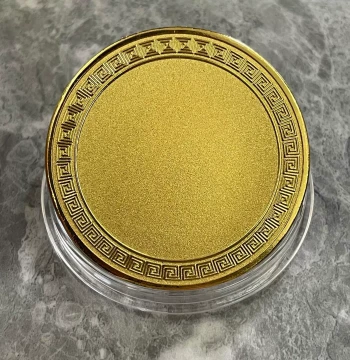 New 50mm Laser Engraving Blank Commemorative Coin Medal DIY Engraving Marking Color Printing Creative Gift