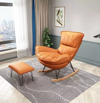 Internet-Famous Lobster Leisure Balcony Rocking Chair Home Lazy Leisure Sofa Outdoor Bedroom Room Single-Seater Hot Seller