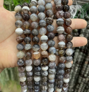 New Arrival Natural Persian Gulf Agate Round Loose Beads Strand 38cm Long Oily and Fine Texture