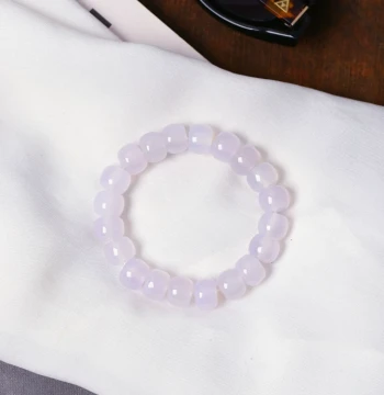 Natural Agate Chalcedony Old-Style Bead Single-Loop Bracelet - Women's Violet Agate Chalcedony Bracelet Gift