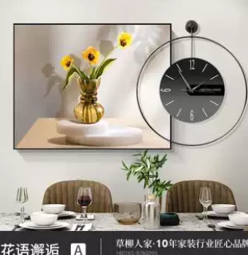 New Arrival: Decorative Painting with Clock for Electrical Meter Box, Sliding Cover for Main Switch Distribution Box