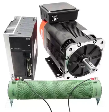 1.5KW 7.5KW 11KW 30KW Spindle Servo Motor Drive Kit for Lathes and Milling Machines, Asynchronous High Inertia 6000 RPM