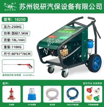 Ruiyan 7.5 kW 250 kg 18 L Flow Electric Ultra-High Pressure Washer Commercial Industrial Grade Cleaning Pump