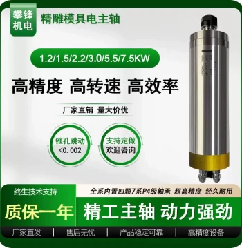 Precision Carving Water-Cooled Electric Spindle Motor Series: High Precision, High Speed, High Gloss for Molds