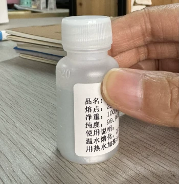 11°C Gallium-Indium-Tin Low Melting Point Alloy, 3°C Liquid Metal, High Purity 5N, Low Temperature Alloy for Scientific Research and Experiments