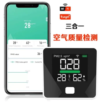 New PM2.5 Dust Detector: Home Indoor Laser Haze Meter, Air Quality Tester, and Gas Analyzer