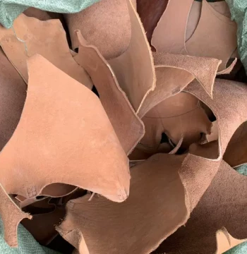Jade Polishing Sheepskin Offcuts, Top Layer Buffalo Leather Grinding Wheel Scraps, Waste Vegetable Tanned Leather Practice Pieces