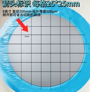 Silicon Wafer SEM, Square Silicon Wafer for Scanning Electron Microscope, XPS, AFM, XRD, Infrared, Raman, Monocrystalline Silicon