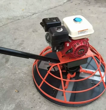 Concrete Power Trowel: Gasoline Cement Floor Smoothing Machine, Walk-Behind Surface Finishing and Floating Machine