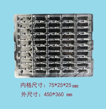 50-Compartment Blister Tray in Stock - Hardware Blister Boxes Wholesale from Shenzhen/Dongguan/Guangzhou Factory (Customizable)