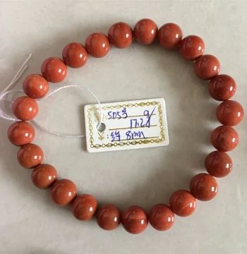 Baoshan Southern Red Agate Bracelet, Natural Yunnan Sichuan Red Buddhist Beads, Persimmon Red Full-Flesh Women's Style, Suitable for 108 Beads