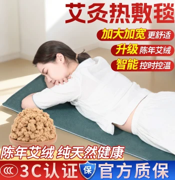 Electric Heating Moxibustion Blanket Mugwort Electric Mat Household Wormwood Heating Pad Full Body Wellness Fumigation Pad Moxibustion Therapy Pack