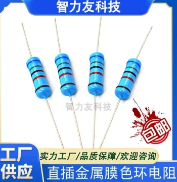 1W Metal Film Resistor with Color Bands, 1 Watt, 22K 24K 27K 30K 33K 36K 39K 43K 47K 51K 56K 62K 68K
